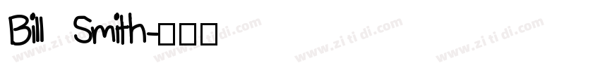 Bill Smith字体转换